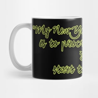 New Year's Resolution, Funny Quotes Mug